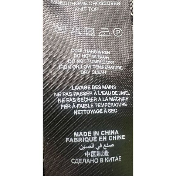 Self-Portrait Crossover-front Ribbed-knit Cropped Top NWOT Size Medium - Picture 6 of 7